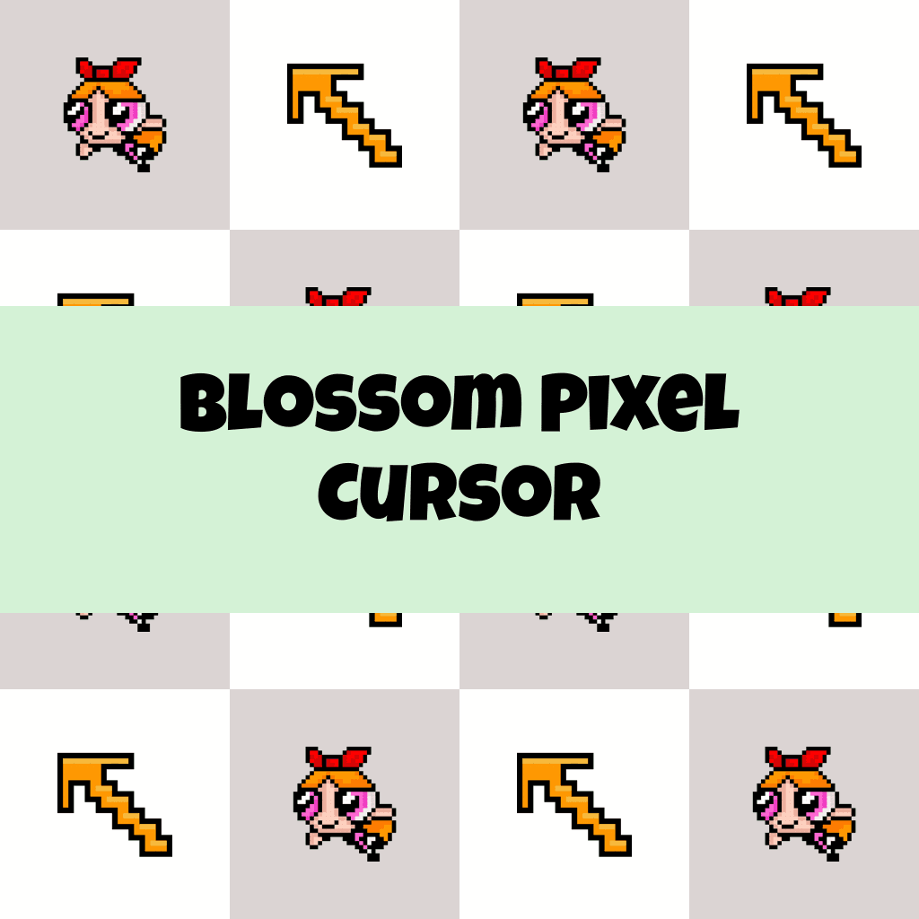 Preview Blossom Pixel cursor custom cursor pack