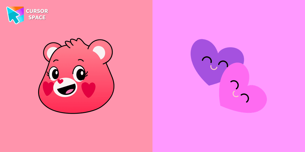 Always There Bear cursor cursor pack
